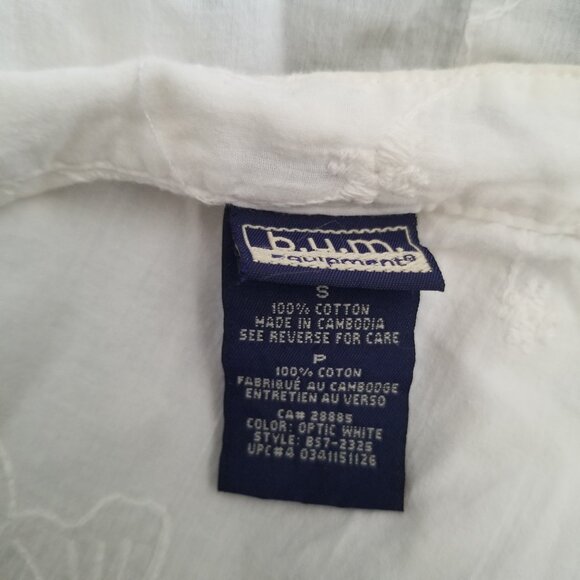 White Floral Embroidered Top - Picture 7 of 11